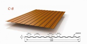  Профнастил окрашенный С 8