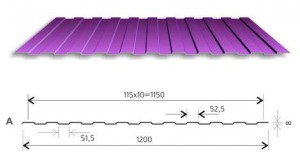Профилированный лист С-8x115